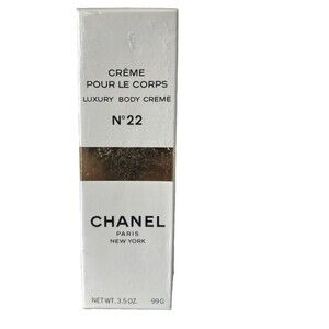 Vintage Chanel No 22 Creme Pour Le Corps Luxury Body Cream 3.5 oz 99 gr Sealed